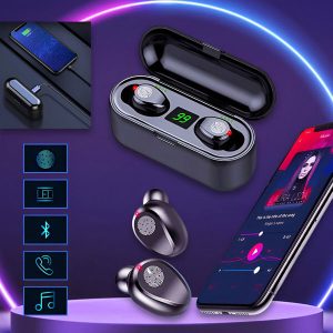 Draadloze hoofdtelefoon met oplaadetui | DIGIPODS