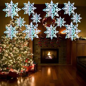 3D Sneeuwvlok Slinger Decor (6 Stuks) | HOLOFLAKE