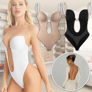 Dames bodysuit met open rug | SILKLINE