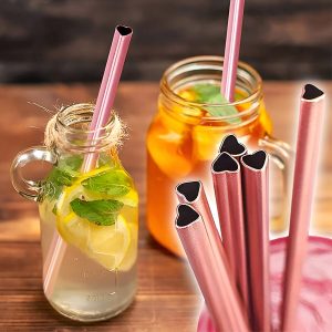 Romantisch Roze Herbruikbaar Hartenrietje | HEARTSTRAW